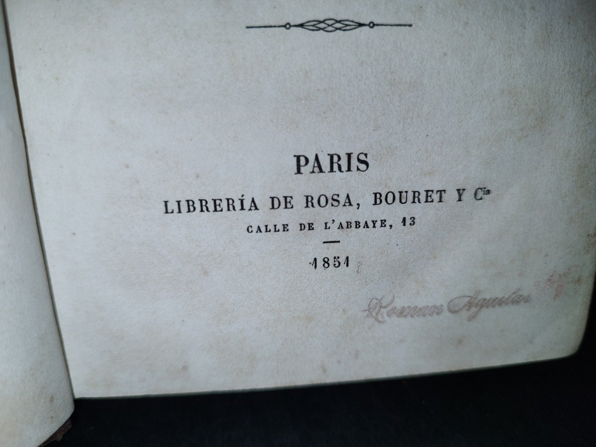65- El Criterio - Jaime Balmes - Paris, Librería De Rosa, Bouret Y Cía. 1851