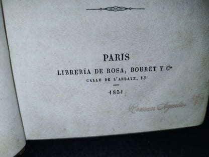 65- El Criterio - Jaime Balmes - Paris, Librería De Rosa, Bouret Y Cía. 1851