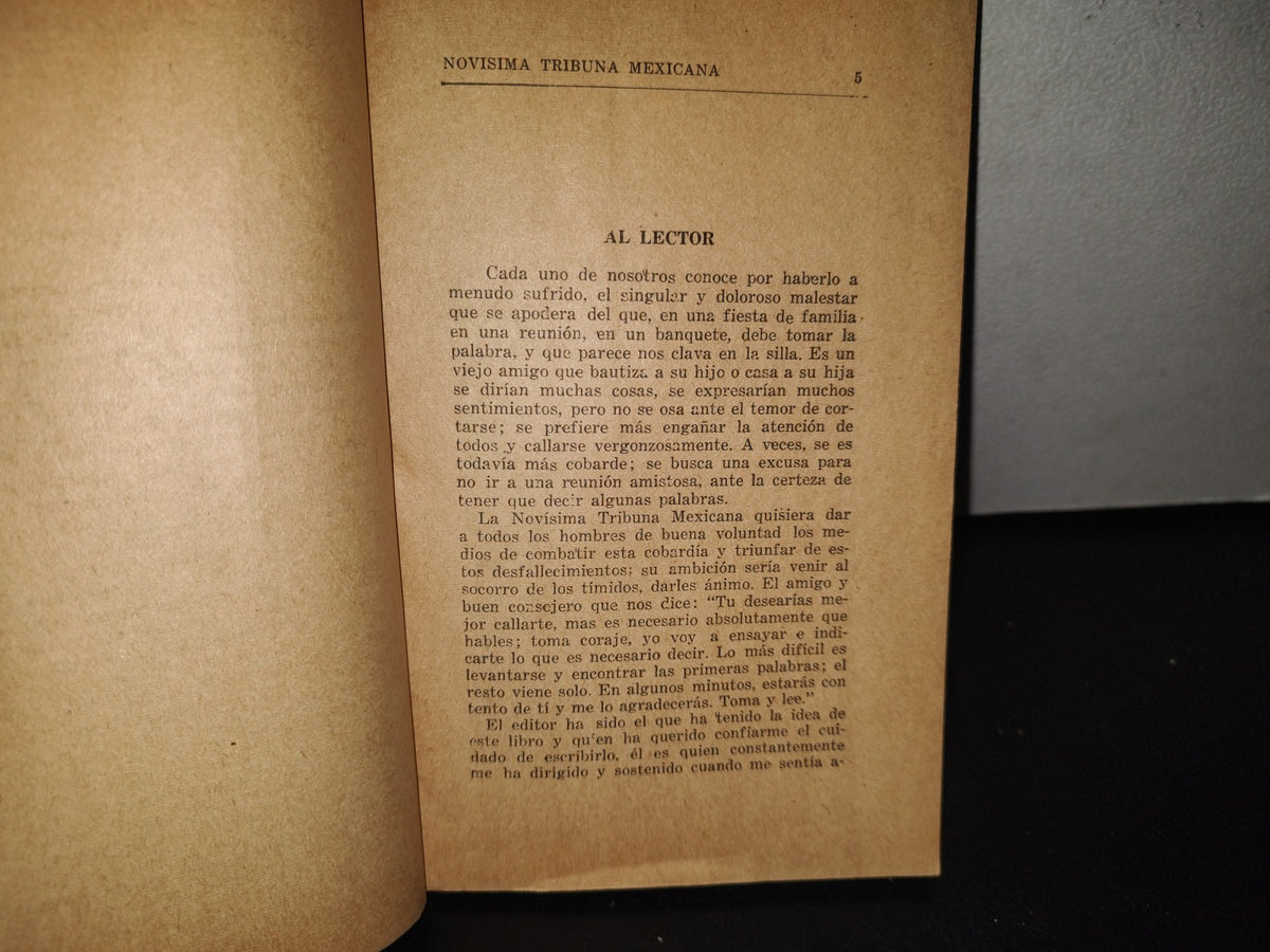 93- Novisima Tribuna Mexicana. Colección De Discursos Y Poemas - Editorial Martínez - 70'S