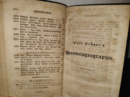 59- Carl Crüger'S Handelsgeographie Oder Beschreibung Der Erde, Was Sie Für Den Kaufmann Ist - 1833