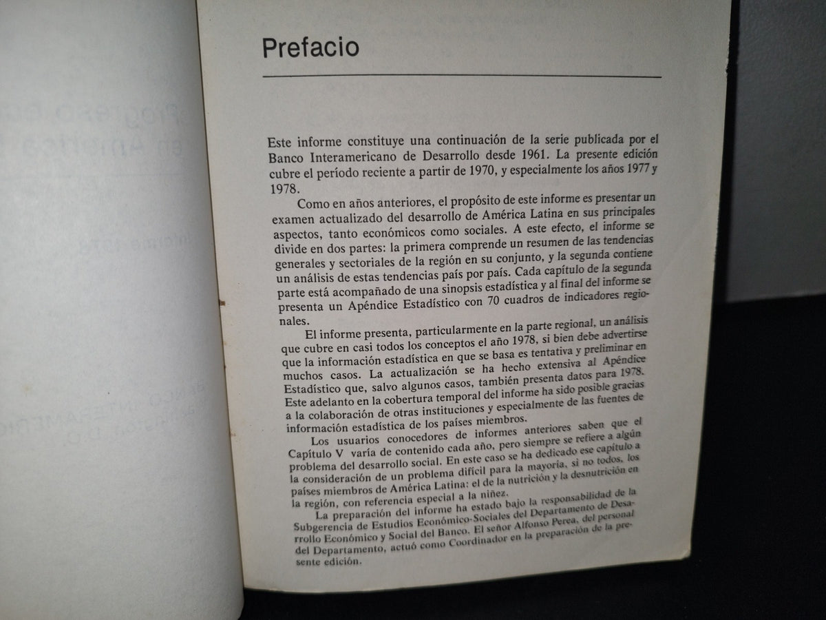 68- Progreso Económico Y Social En América Latina. Informe 1978. Banco Interamericano De Desarrollo