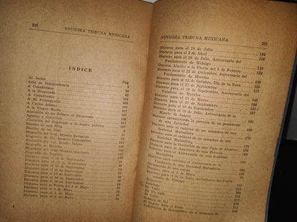 93- Novisima Tribuna Mexicana. Colección De Discursos Y Poemas - Editorial Martínez - 70'S