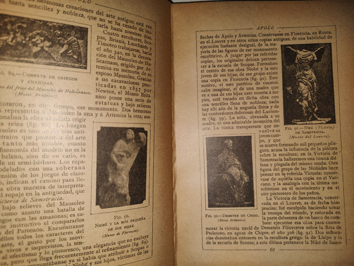85- Apolo. Historia General De Las Artes Plásticas - Salomón Reinach - 50'S