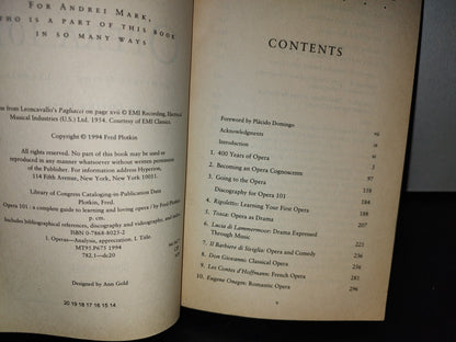 50- Opera 101. A Complete Guide To Learning And Loving Opera - Fred Plotkin