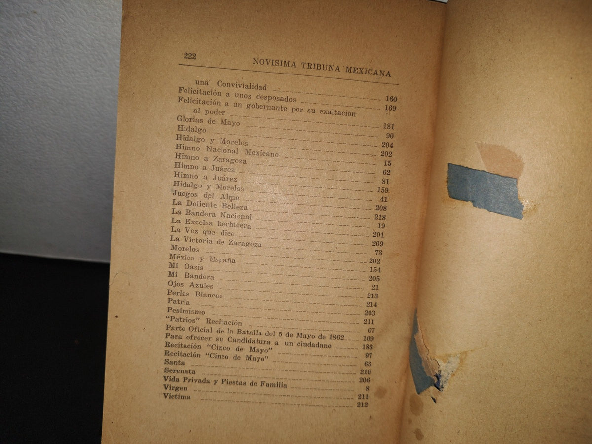 93- Novisima Tribuna Mexicana. Colección De Discursos Y Poemas - Editorial Martínez - 70'S
