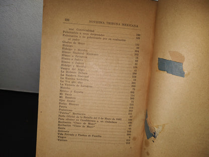 93- Novisima Tribuna Mexicana. Colección De Discursos Y Poemas - Editorial Martínez - 70'S