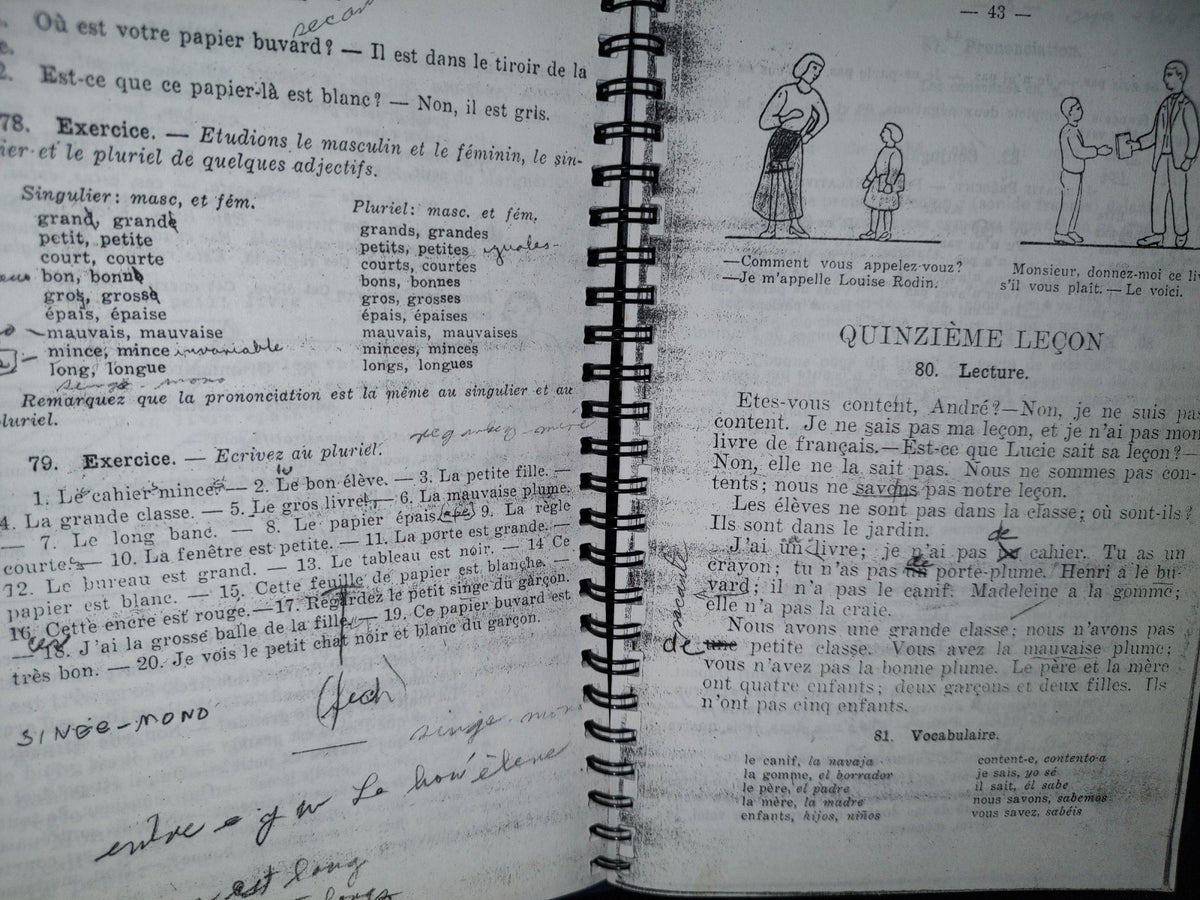 145- Método De Francés, Por C. Godard, Primer Libro - Editorial Progreso - 1938