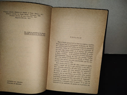 202- Colección De Escritores Mexicanos: Historia De Chucho El Ninfo Y La Noche Buena. Porrúa, 1975