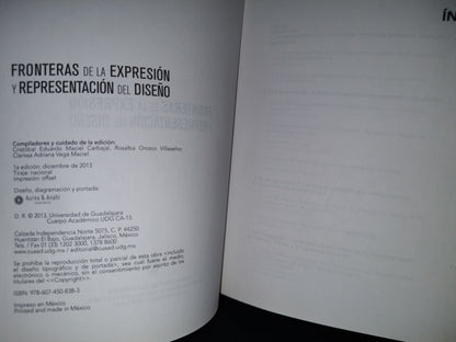 143- Fronteras De La Expresión Y Representación Del Diseño - Universidad De Guadalajara - 1A. Edición: Diciembre De 2013