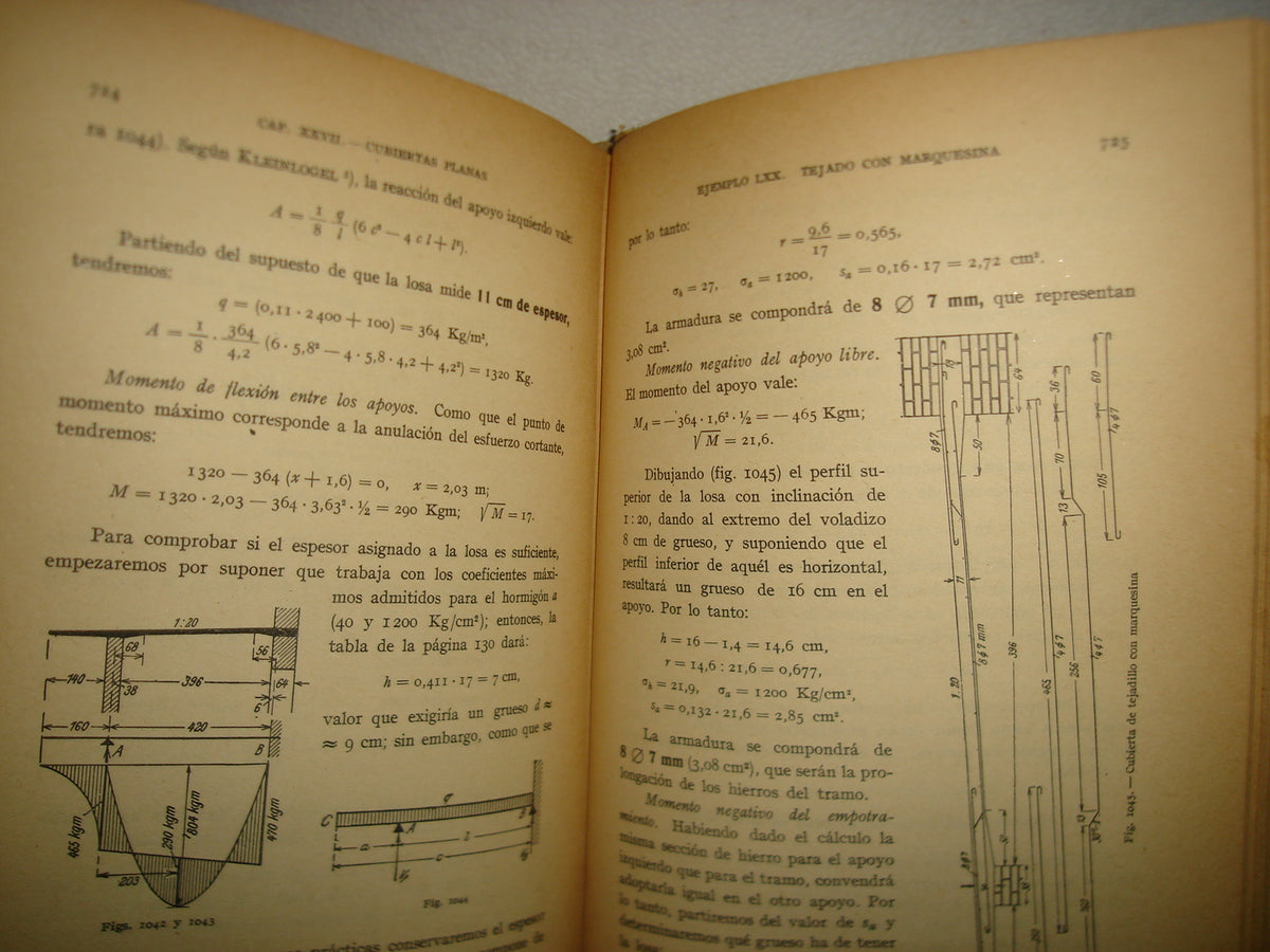 160- Construcciones De Hormigón Armado - C. Kersten. Buenos Aires, Ediciones G. Gili, 1948
