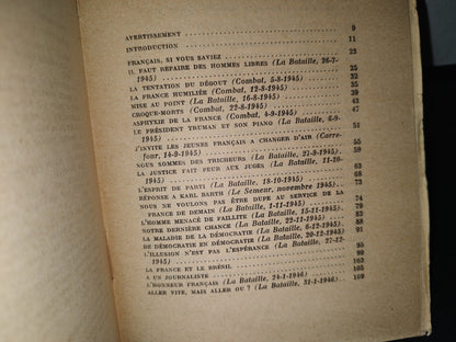 172- Français, Si Vous Saviez (1945-1948) - Georges Bernanos - Librairie Gallimard - 1961