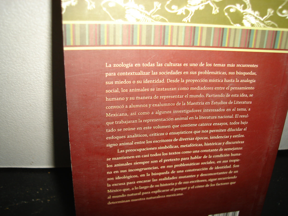 38- Zoomex. Los Animales En La Literatura Mexicana - Cecilia Eudave