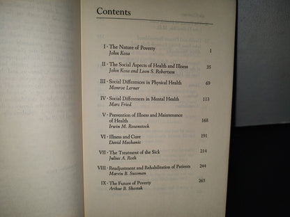 91- Poverty And Health. A Sociological Analysis - Edited By John Kosa, Aaron Antonovsky - 1969