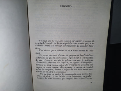 101- Cruces Sobre El Teocali (Novela Histórica) - Miguel Sainz López-Negrete - Aguilar, 1955