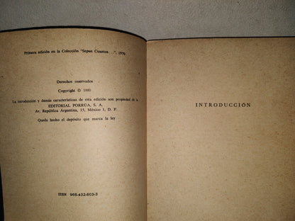 215- La Perfecta Casada / Cantar De Los Cantares / Poesías Originales - Fray Luis De León - Editorial Porrúa Sepan Cuántos... - 1980