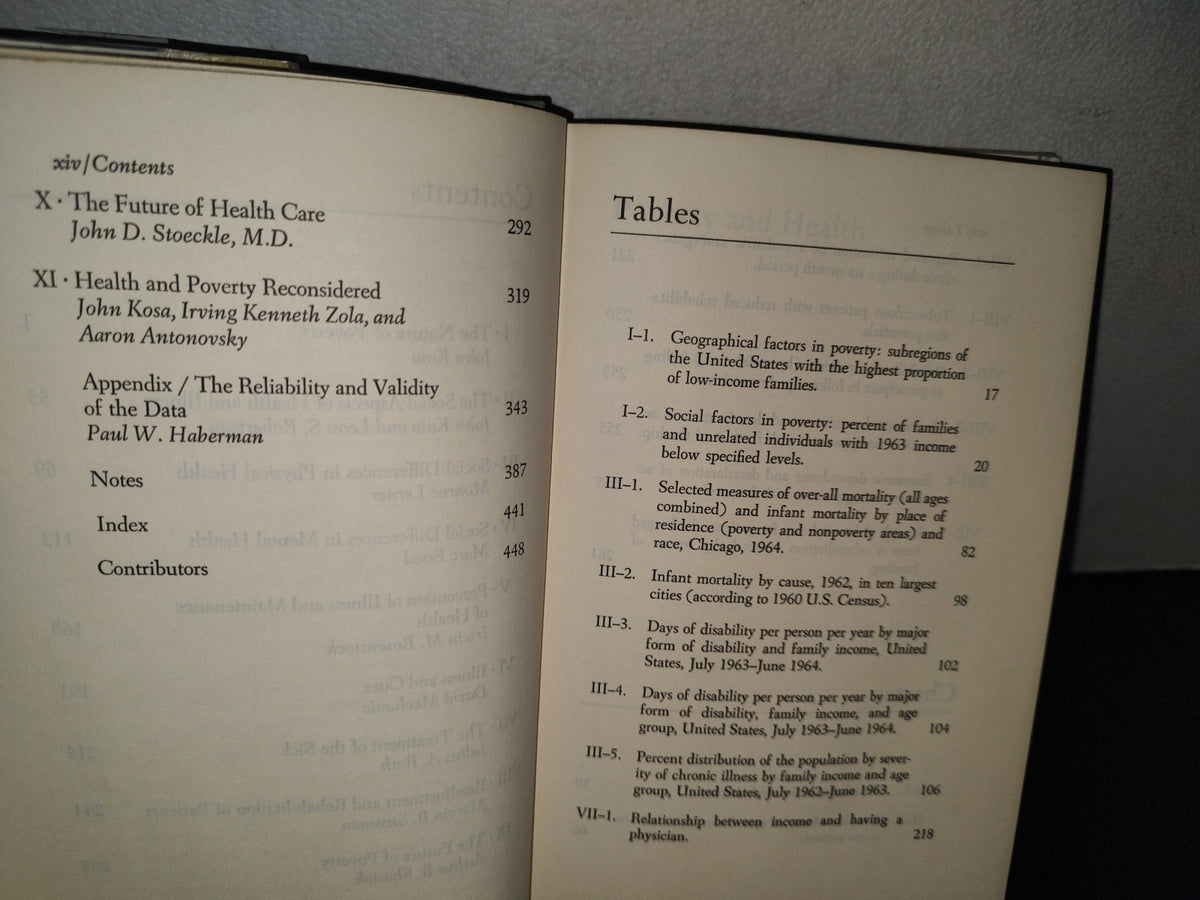 91- Poverty And Health. A Sociological Analysis - Edited By John Kosa, Aaron Antonovsky - 1969