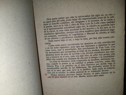 215- La Perfecta Casada / Cantar De Los Cantares / Poesías Originales - Fray Luis De León - Editorial Porrúa Sepan Cuántos... - 1980