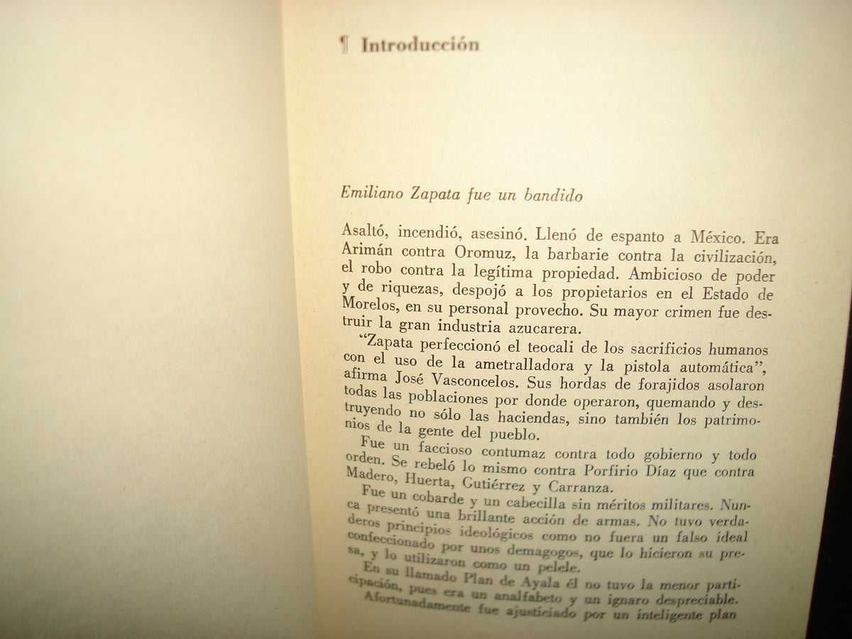 167- Raíz Y Razón De Zapata - Jesús Sotelo Inclán - 1970