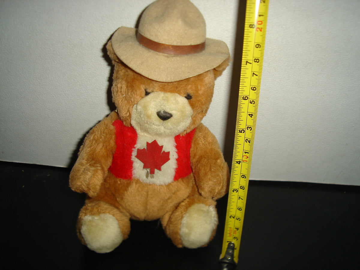 A2- Oso De Peluche Original, Mighty Star. Canadian Mounted Bear - 90's