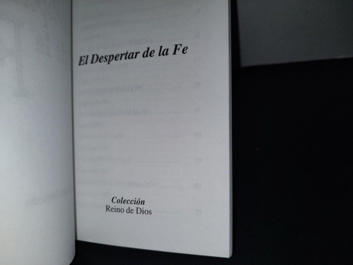 195- El Despertar De La Fe. Obiso Macedo - Colección Reino De Dios