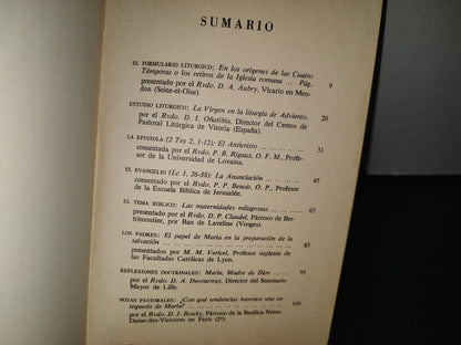 166- Asambleas Del Señor 6. Las Cuatro Témporas De Adviento - 1967