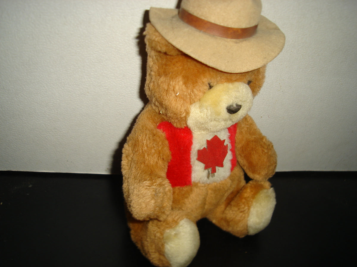 A2- Oso De Peluche Original, Mighty Star. Canadian Mounted Bear - 90's