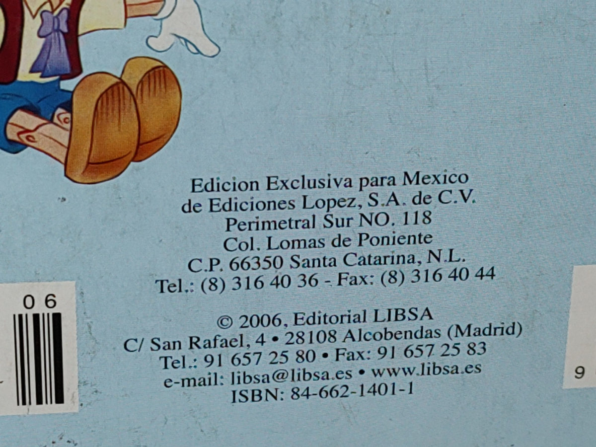220- Pequeclásicos. Pinocho. Ediciones López S. A. De C. V. - Editorial LIBSA, 2006