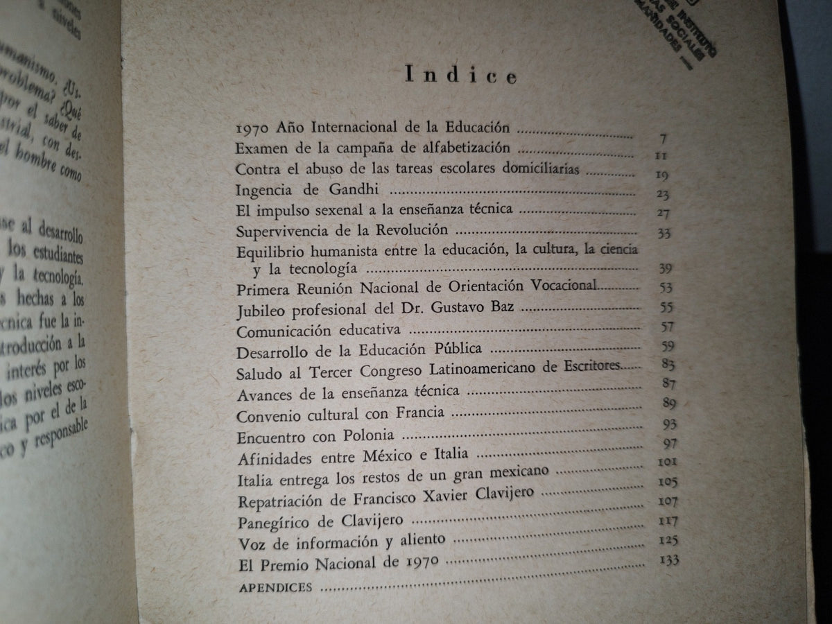 192- Discursos Al Servicio De La Educación Pública - Agustín Yáñez. 6T. Serie Correspondiente A 1970