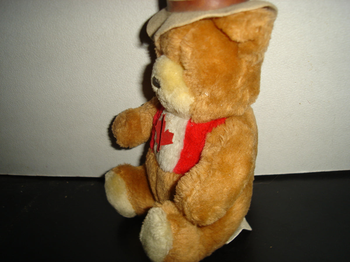 A2- Oso De Peluche Original, Mighty Star. Canadian Mounted Bear - 90's