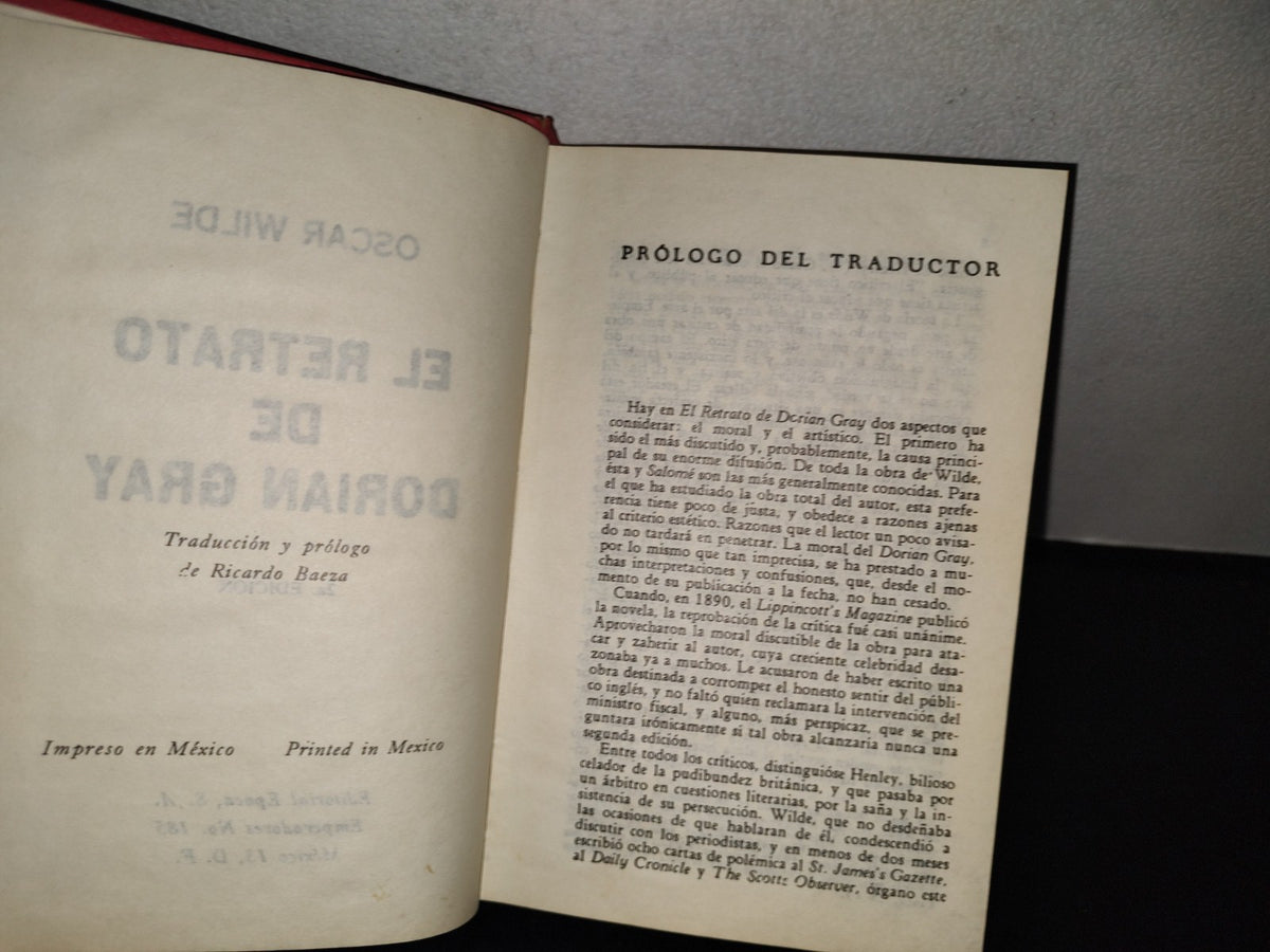 143- El Retrato De Dorian Gray - Oscar Wilde - Editorial Época - 1987