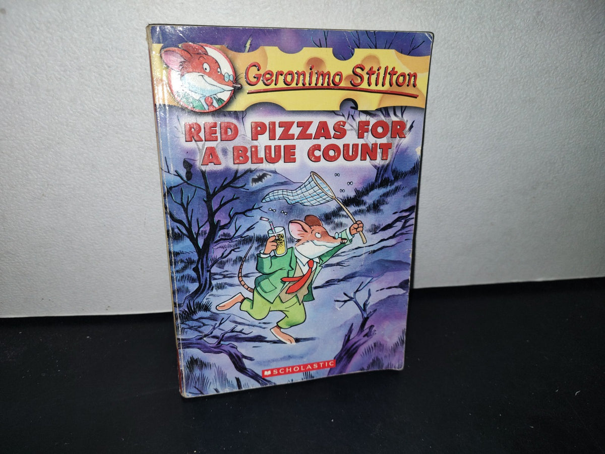 180- Red Pizzas For A Blue Count - Geronimo Stilton - First Scholastic Printing, May 2004