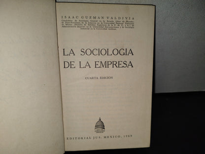 91- La Sociología De La Empresa - Isaac Guzmán Valdivia - 1969