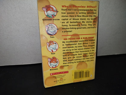 180- Red Pizzas For A Blue Count - Geronimo Stilton - First Scholastic Printing, May 2004