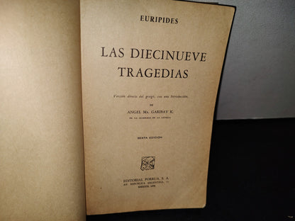38- Editorial Porrúa. Eurípides. Las Diecinueve Tragedias