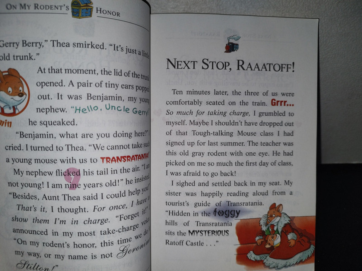 180- Red Pizzas For A Blue Count - Geronimo Stilton - First Scholastic Printing, May 2004