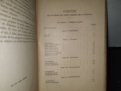 64- Historia Natural. Botánica. Don Odón De Buen, Tomo Décimo. Botánica Iii - 1920