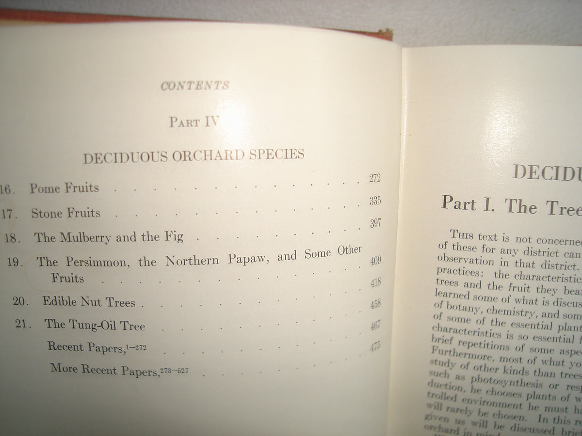 160- Inglés - Libro Sobre Huertos / Decidious Orchards - William Henry Chandler - Lea & Febiger. Phildelphia, 1957