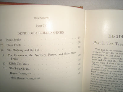 160- Inglés - Libro Sobre Huertos / Decidious Orchards - William Henry Chandler - Lea & Febiger. Phildelphia, 1957