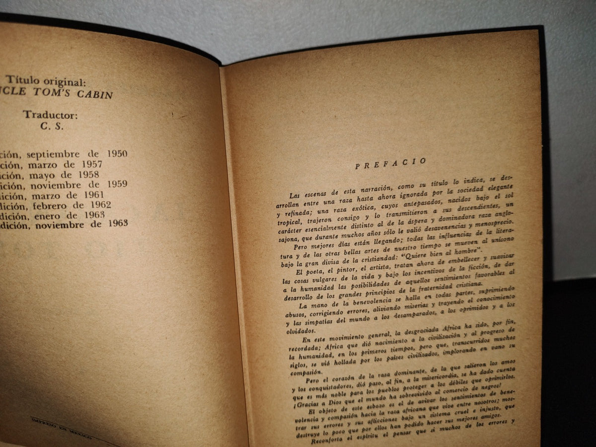 54- La Cabaña Del Tío Tom - Harriet Beecher Stowe - 1963