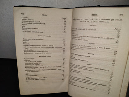 174- Febrero Novisimo O Librería De Jueces, Abogados Y Escribanos. Tomo Quinto Eugenio De Tapia 1861