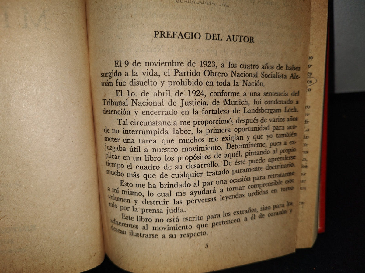 60- Mi Lucha - Adolfo Hitler. Editorial ”Aura” - Primera Edición 1963