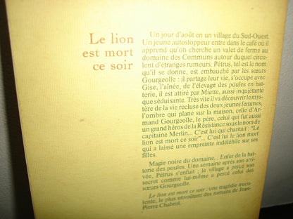 169- Francés - Le Lion Est Mort Ce Soir - Jean-Pierre Chabrol