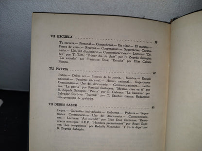 172- Y Yo Te Digo... Civismo 3. Y 4To Años - Bernardo Zepeda Sahagún - 1969