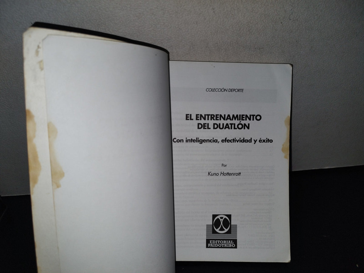 195- El Entrenamiento Del Duatlón, Con Inteligencia, Efectividad Y Éxito - Kuno Hottenrott