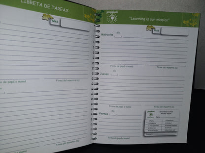 145- Agenda Escolar. School Agenda. Colegio Greenlands, S. C. - 2000'S