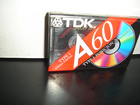 A2- Cassette Virgen Tdk A60. Acoustic Cassette Normal Position