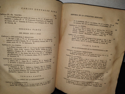 58- Historia De La Literatura Mexicana - Carlos González Peña -1940
