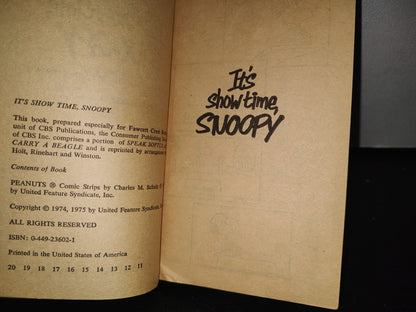 92- It'S Showtime, Snoopy - Charles M. Schulz - 1975