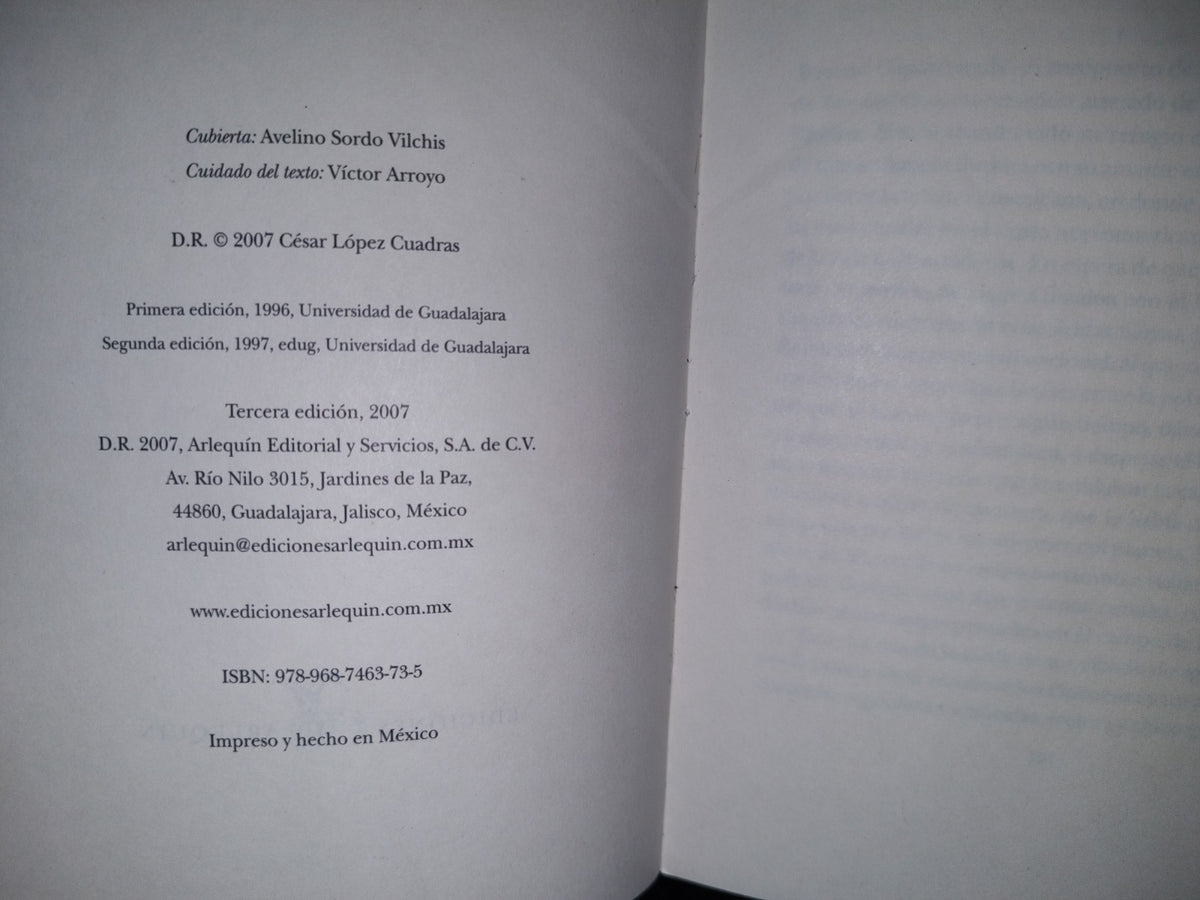 180- La Novela Inconclusa De Bernardino Casablanca - César López Cuadras - 2007
