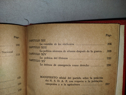 60- Mi Lucha - Adolfo Hitler. Editorial ”Aura” - Primera Edición 1963